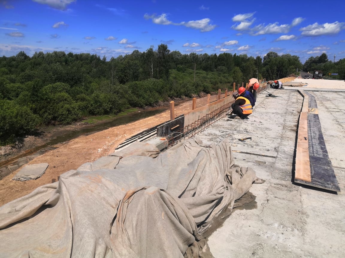 Строительство моста через реку Велетьму в Навашинском районе завершат к концу сентября - фото 1