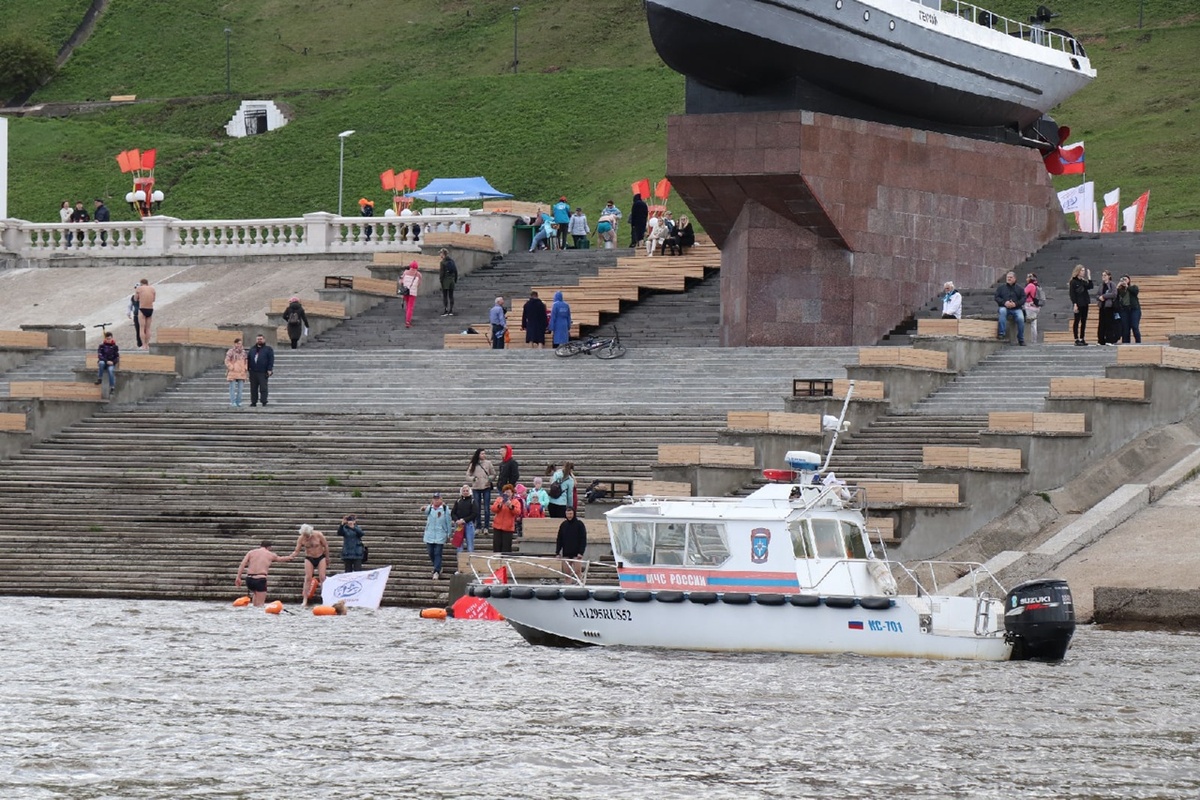 Массовый заплыв прошел в акватории Оки и Волги в Нижнем Новгороде