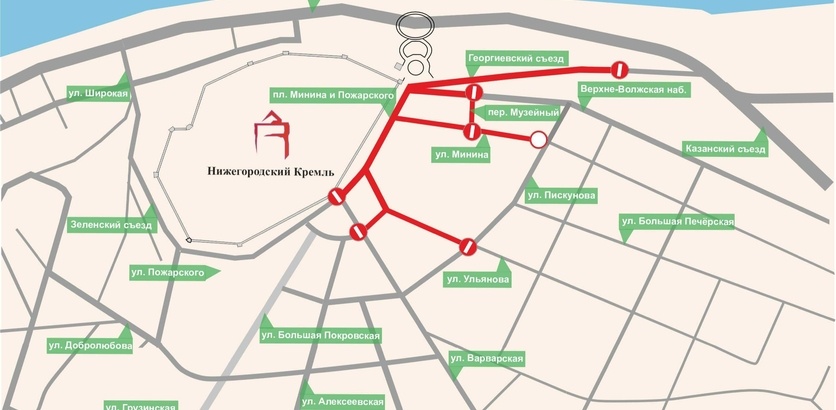 Ограничения движения на площади Минина перенесли - фото 1