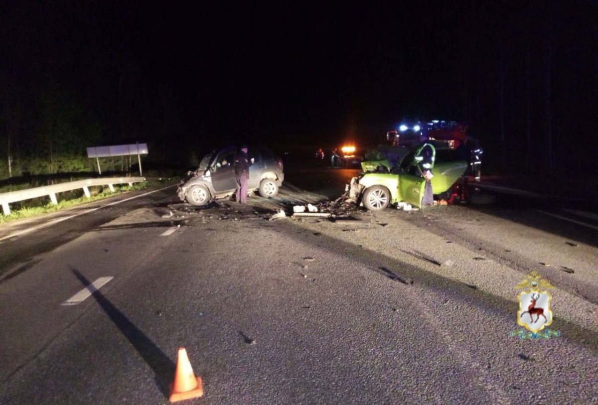 Опубликованы фото ДТП с четырьмя погибшими в Нижегородской области