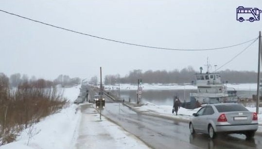 Наплавной мост Павлово - Тумботино временно демонтируют