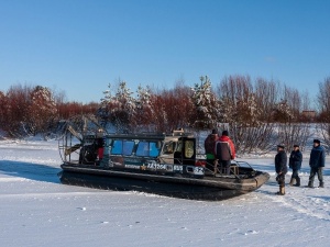 Затопленная дорога в Воскресенском районе освободилась от воды