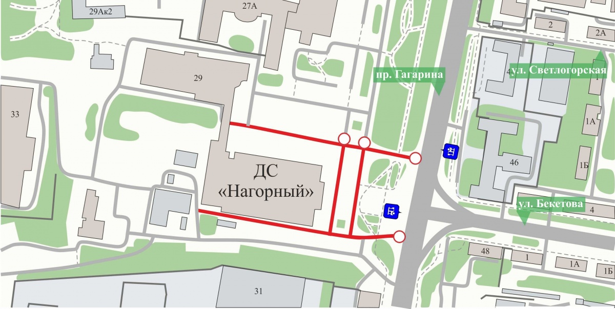 Движение транспорта у нижегородского Дворца спорта ограничат 4 и 5 февраля - фото 1