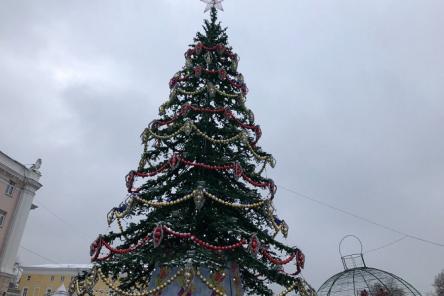 На площади Минина идет подготовка к новогодним праздникам (ФОТО)