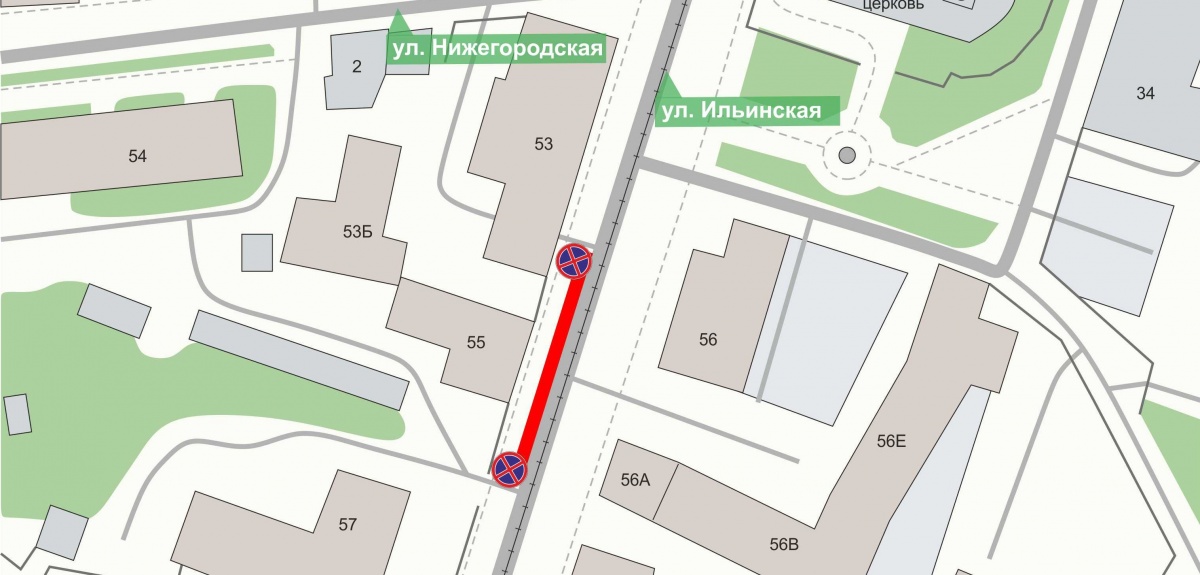 Парковку на улице Ильинской в Нижнем Новгороде ограничат с 1 марта