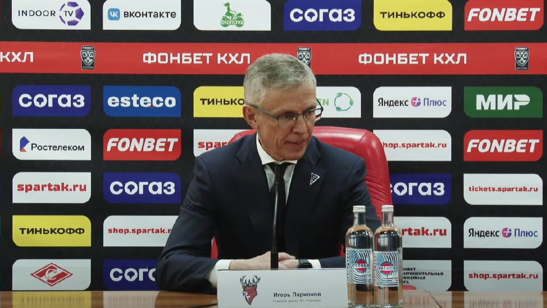 Главный тренер ХК «Торпедо» Ларионов: «Будем достойно играть в плей-офф»