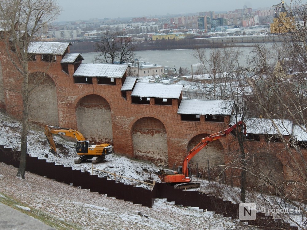 Укрепление склонов Нижегородского кремля завершится в конце лета следующего года - фото 1
