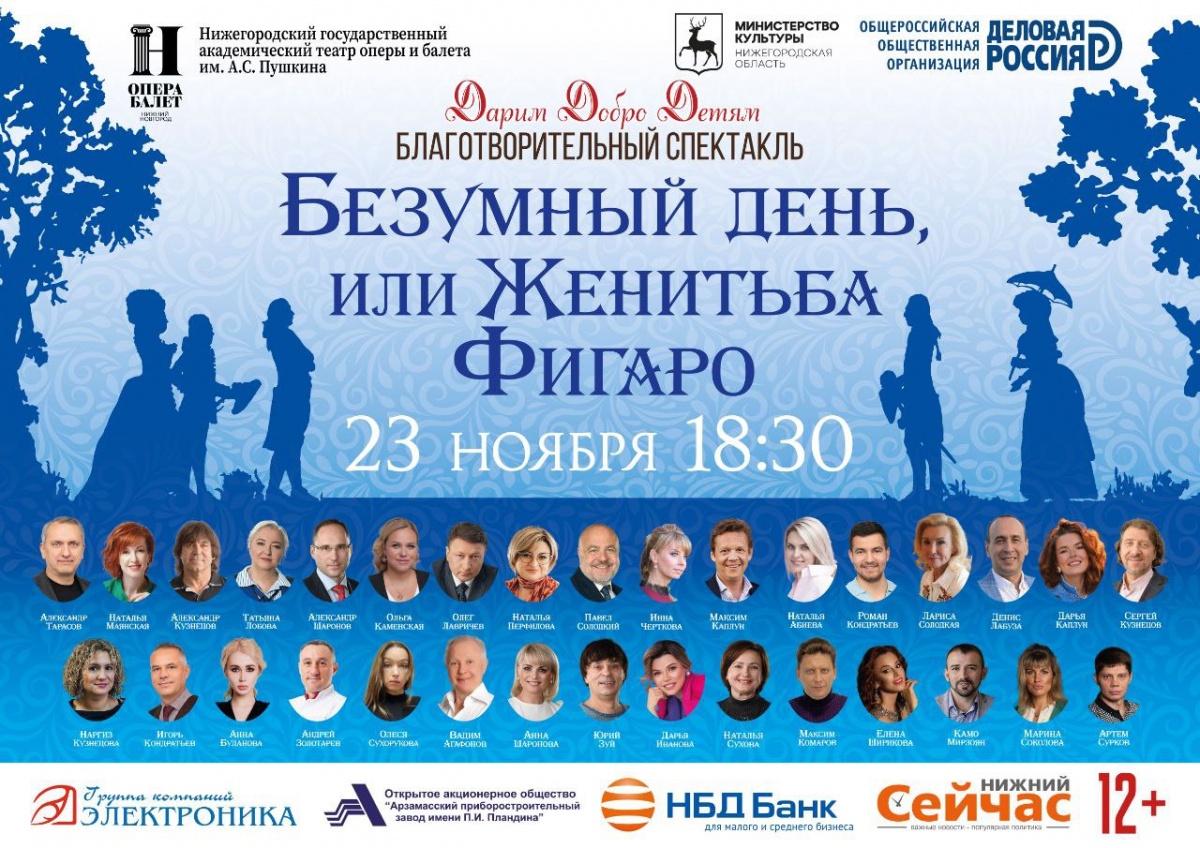 Нижегородские предприниматели и политики снова сыграют в благотворительном спектакле - фото 1