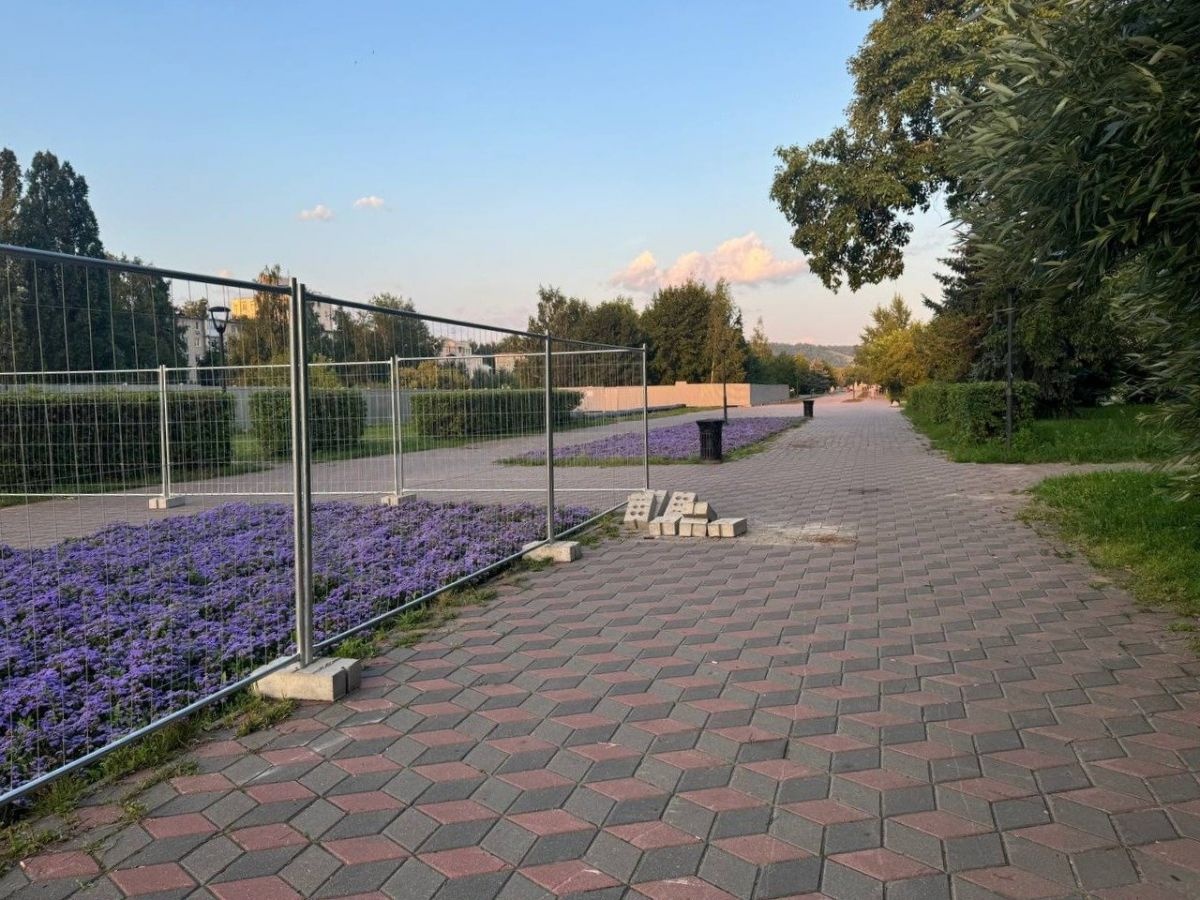 Стройплощадку второй канатной дороги огородили на Заречном бульваре - фото 1