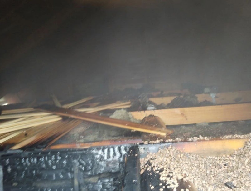 Баня загорелась в деревне в Семеновском округе - фото 1