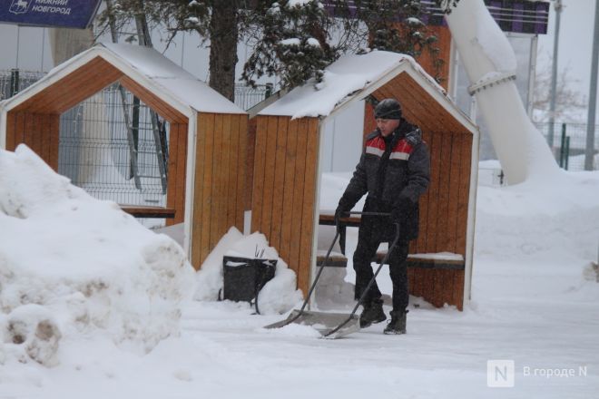 Снежный циклон &laquo;Валли&raquo; обрушился на Нижний Новгород: фоторепортаж - фото 39