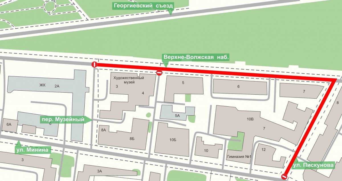 Движение транспорта будет приостановлено на Верхневолжской набережной до 15 августа - фото 1