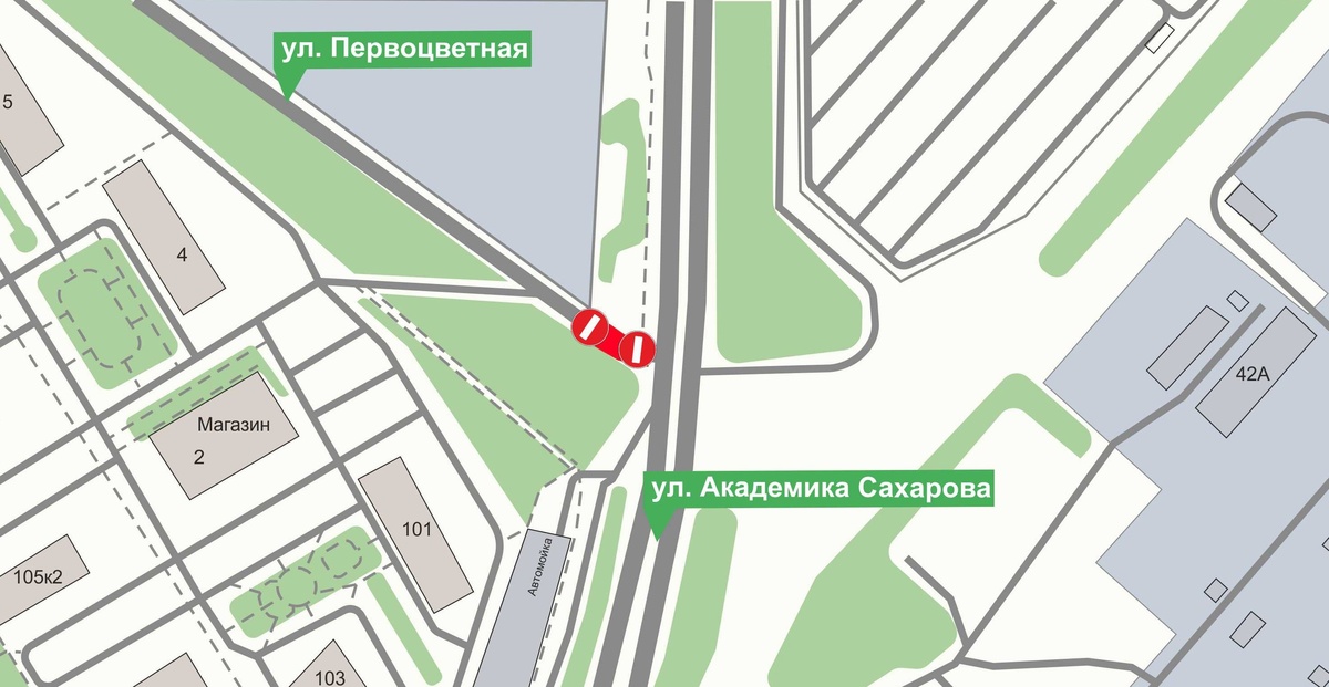 Часть улицы Первоцветной в Нижнем Новгороде перекроют из-за строительства ливневки - фото 1